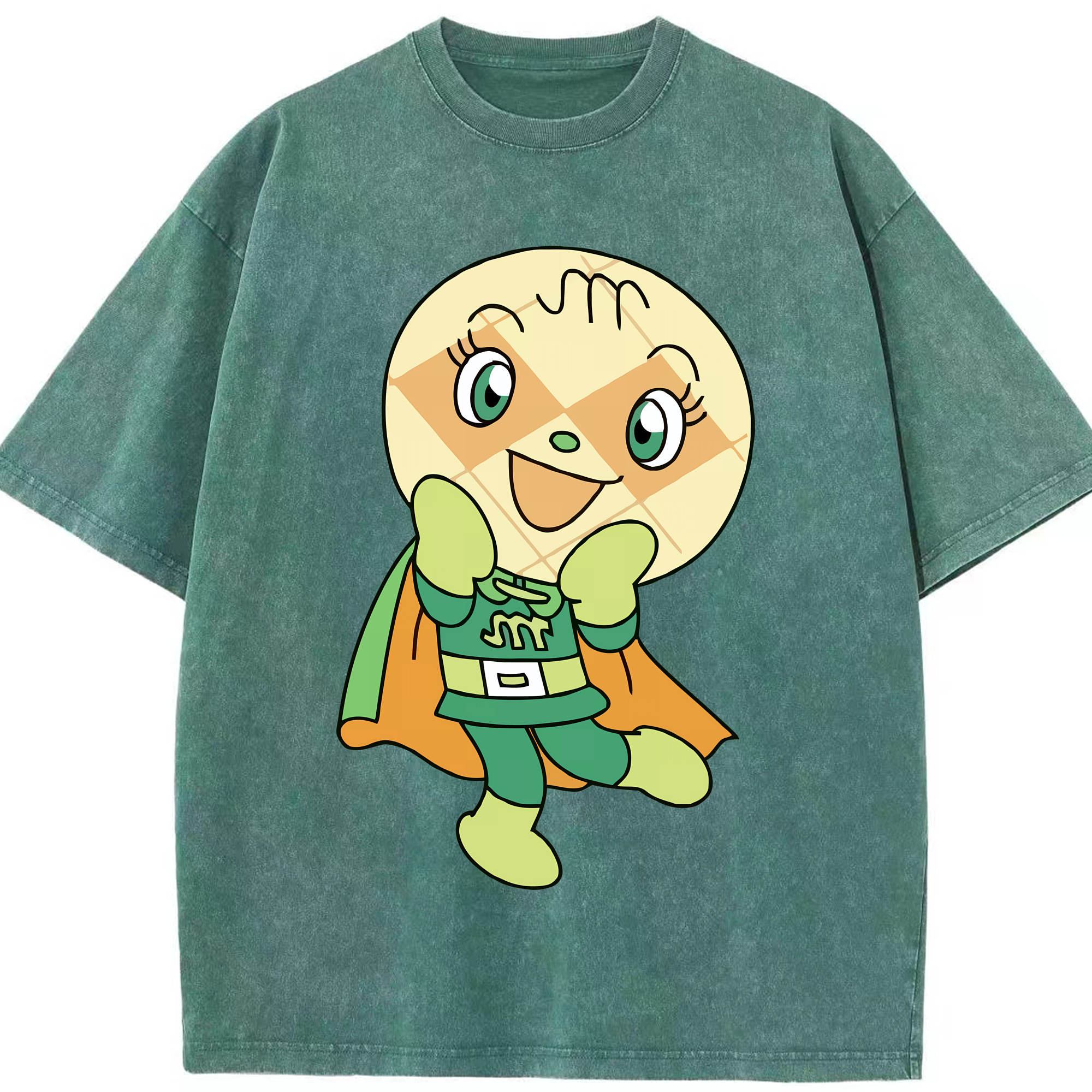 （画像用） アンパンマン Anpanman 綿100% ヴィンテージ風 半袖Tシャツ（フロントプリント）